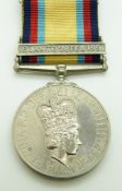 Royal Air Force Gulf Medal with clasp for 16 Jan to 28 Feb 1991, named to H8288610 Sac N E Cole,