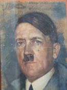 A framed cover page of Adolf Hitler promoting the Donnerstag Rally, 17 April 1941, 32x42cm
