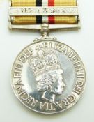 British Forces Iraq Medal (copy) with clasp for 19 Mar to 28 Apr 2003, with box