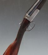 Thomas Daintith of Warrington 12 bore side by side shotgun with named and engraved locks,