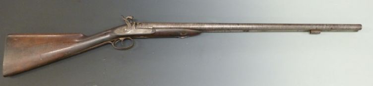 Thomas Fletcher of Gloucester 12 bore side by side hammer action shotgun with named and engraved