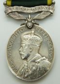 British Army Territorial Efficiency Medal (George VI) named to 3346201 Pte T Price, 5th Battalion