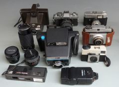 Cameras to include Minolta XG-M with Minolta 28mm 1:2.8, Sigma 1:3.5-4.5 28-70mm  and Tokina 80-