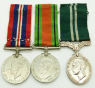 Royal Air Force Air Efficiency Award Medal named to 4137 Cpl C Collins, Royal Auxillary Air Force