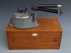 Griffin and George Limited cased spectrometer on slide out wooden panel, length 48cm