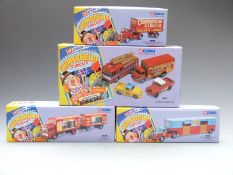 Four Corgi Classics Chipperfield's Circus diecast model vehicle sets comprising Bedford O