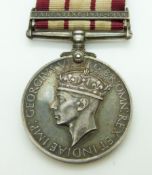 Royal Navy Naval General Service Medal with clasp for Palestine 1936-39, named to 138194 A A