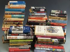 Approximately 60 volumes on military history, including Third Reich/Hitler, WWI and WWII etc