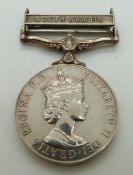 Royal Air Force General Service Medal with clasp for South Arabia, named to B1942482 SAC W O'Connor,