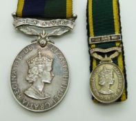 British Army Efficiency Medal T & AVR (Elizabeth II) named to 2386065 Staff Sergeant D G Burling,