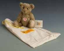 Steiff Teddy bear Classic with blonde mohair, 28cm tall, limited edition 2974, in original bag.