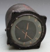 WWII 6A/1498 aircraft artificial horizon, believed ex Lancaster, Spitfire or similar