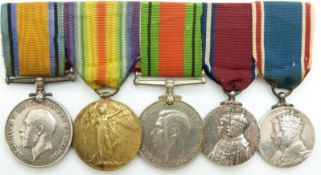 Royal Air Force WWI medals comprising War Medal and Victory Medal 29128 Cpl R H Holtum RAF, WWII