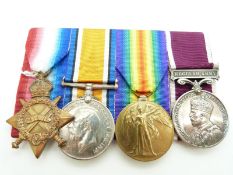 British Army WWI medals comprising 1914/1915 Star, War Medal and Victory Medal named to 33061 Sapper