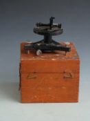 Cased optical surveyor's instrument