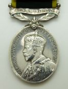 British Army Territorial Efficiency Medal (George V) named to 746841 Sgt C S Adams, Royal Artillery