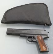Weihrauch HW 45 .177 air pistol, serial number 396629, in soft case