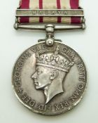 Royal Navy Naval General Service Medal with clasp for Malaya, named to RM9594 G Batch MNE, RN