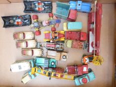 Twenty-two Corgi Toys diecast model novelty, film and TV related vehicles including two