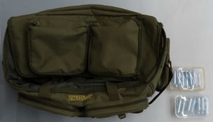 Nitehawk gun carry bag together with a matching gunslip and a collection of  CO2 canisters