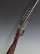 Army & Navy CSL 12 bore side by side ejector shotgun with named and engraved lock, engraved