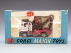 Corgi Major Toys diecast model Holmes Wrecker Recovery Vehicle with Ford Tilt Cab with white cab and