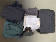 RAF clothing including jumpers, blue shirts, uniform cap etc