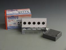 Milbro 5 hole air rifle match target and shot collector, in original box.