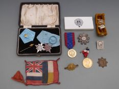 A small collection of commemorative medals including Edward VIII Coronation medal etc
