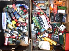 One-hundred-and-twelve Corgi, Lledo, Matchbox and similar diecast model vehicles including Eddie