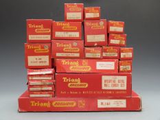 Twenty-one Tri-ang 00 gauge buildings, wagons, coaches, and accessories including Operating Royal
