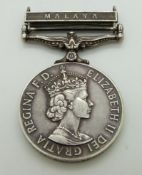 Royal Air Force General Service Medal with clasp for Malaya, named to 5035732 JDP Heller, RAF