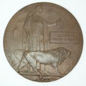 WWI Memorial Plaque for Frederick Evelyn Bingham