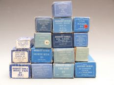 Sixteen Hornby Dublo 00 gauge coaches, wagons and goods vans including BR, LMS, Fish Van, Royal