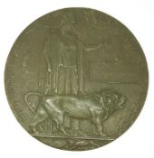 WWI Memorial Plaque for Ernest Ingram, 10th battalion Gloucestershire Regiment K.I.A. 13/10/1915,