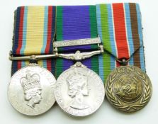 Royal Air Force Gulf Medal named to B8225151 Sac C F Naughton, RAF together with his General Service