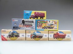 Six Corgi Classic diecast model vehicles comprising British Rail Bedford O Articulated 18401, August