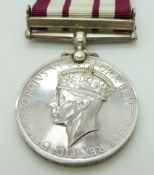 Royal Navy Naval General Service Medal with clasp for Malaya, named to 815904 W G Price AB, RN