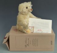 Steiff Teddy bear British Collectors Bear 2003 with yellow mohair, 36cm tall, limited edition 2800