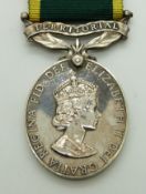 British Army Territorial Efficiency Medal (Elizabeth II) named to 2560018 Cpl G J Salisbury, Royal