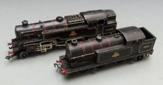 Two Hornby Dublo 00 gauge 3-rail BR tank locomotives 0-6-2 69567 and 2-6-4 80054.