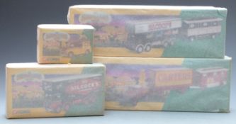 Four Corgi The Showman's Range diecast model vehicles comprising Carters Steam Fair Scammell