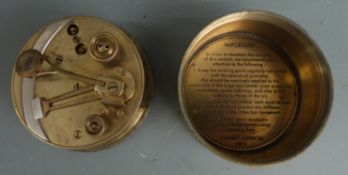 Stanley, London brass pocket sextant numbered 1911