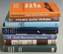 Seven gun related books comprising British Military Firearms, The Lee-Enfield Rifle, Early