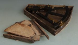 A 19thC octant by Bancks, 440 Strand, London, length 42cm