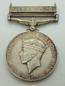 Royal Air Force General Service Medal with clasp for SE Asia 1945-46, named to 3024159 LAC H R