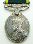 British Army Territorial Efficiency Medal (George V) named to 5766296 Pte CAE Farrow, Norfolk