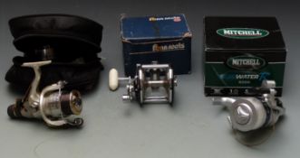 Shimano Exage 4000 RA fixed spool fishing reel with spare spool in case, Mitchell Blue Water R6000