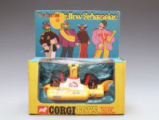 Corgi Toys diecast model The Beatles Yellow Submarine with yellow red and white body and two