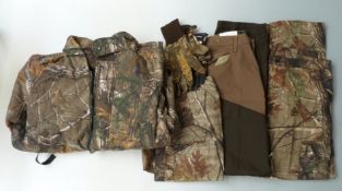 A collection of shooting/ fishing related clothing including RedHead relaxed fir Briar jeans new